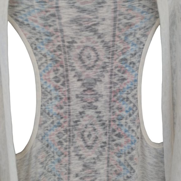 Anthropologie Penelope Project Long Open Cardigan/Ruana/Sleeveless Duster- Boho - Picture 7 of 8